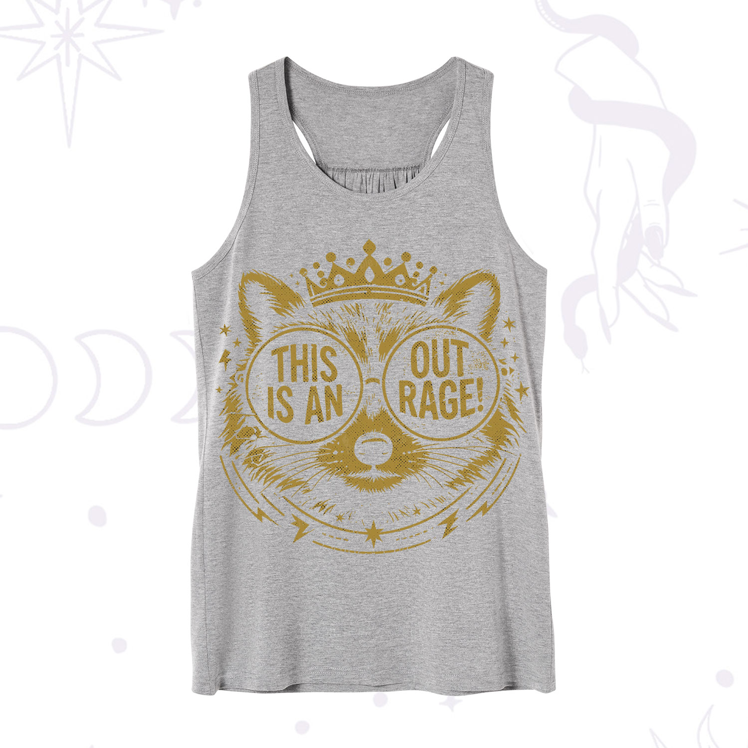 Purplehecate Royal Raccoon Rage Tank