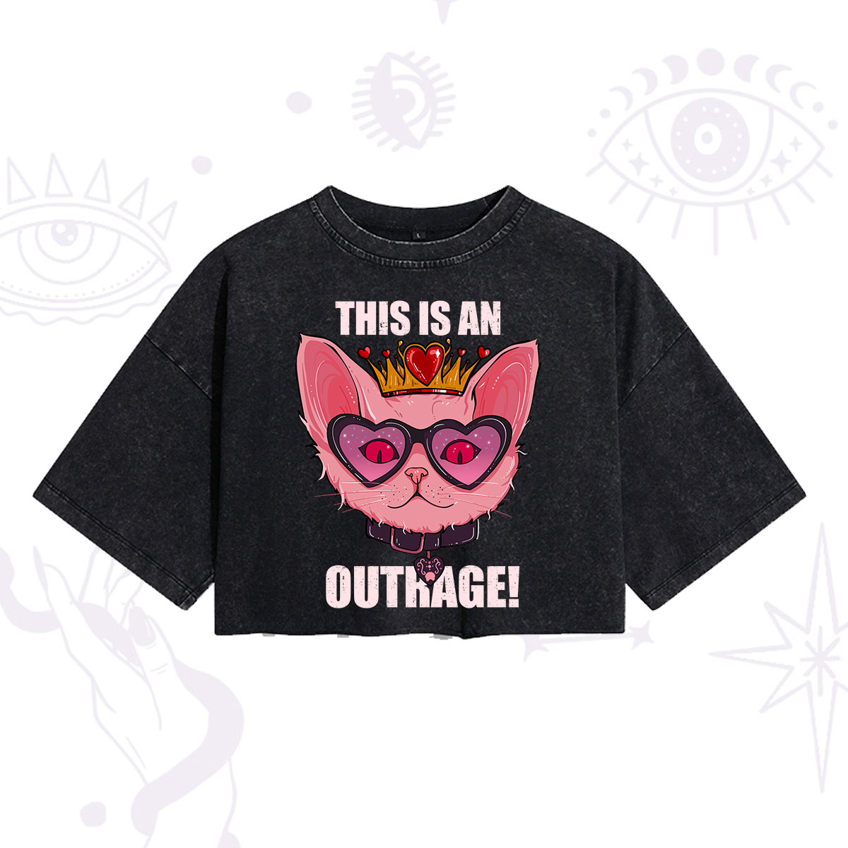 [Copy]Purplehecate Celestial Pegasus Washed Cropped T-Shirt