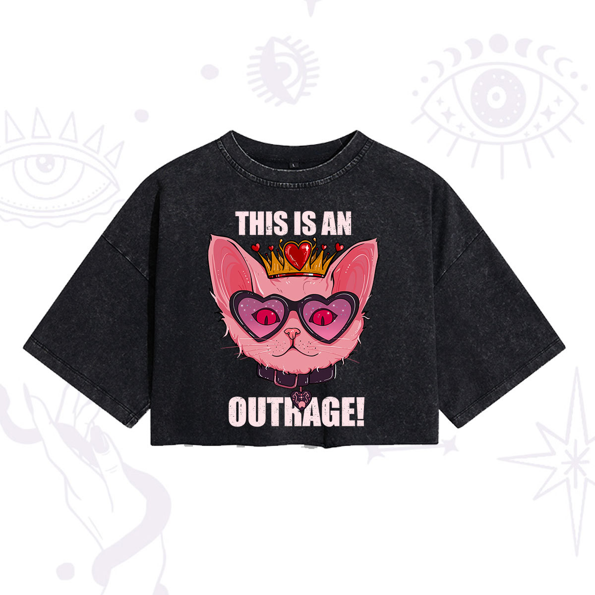 [Copy]Purplehecate Celestial Pegasus Washed Cropped T-Shirt