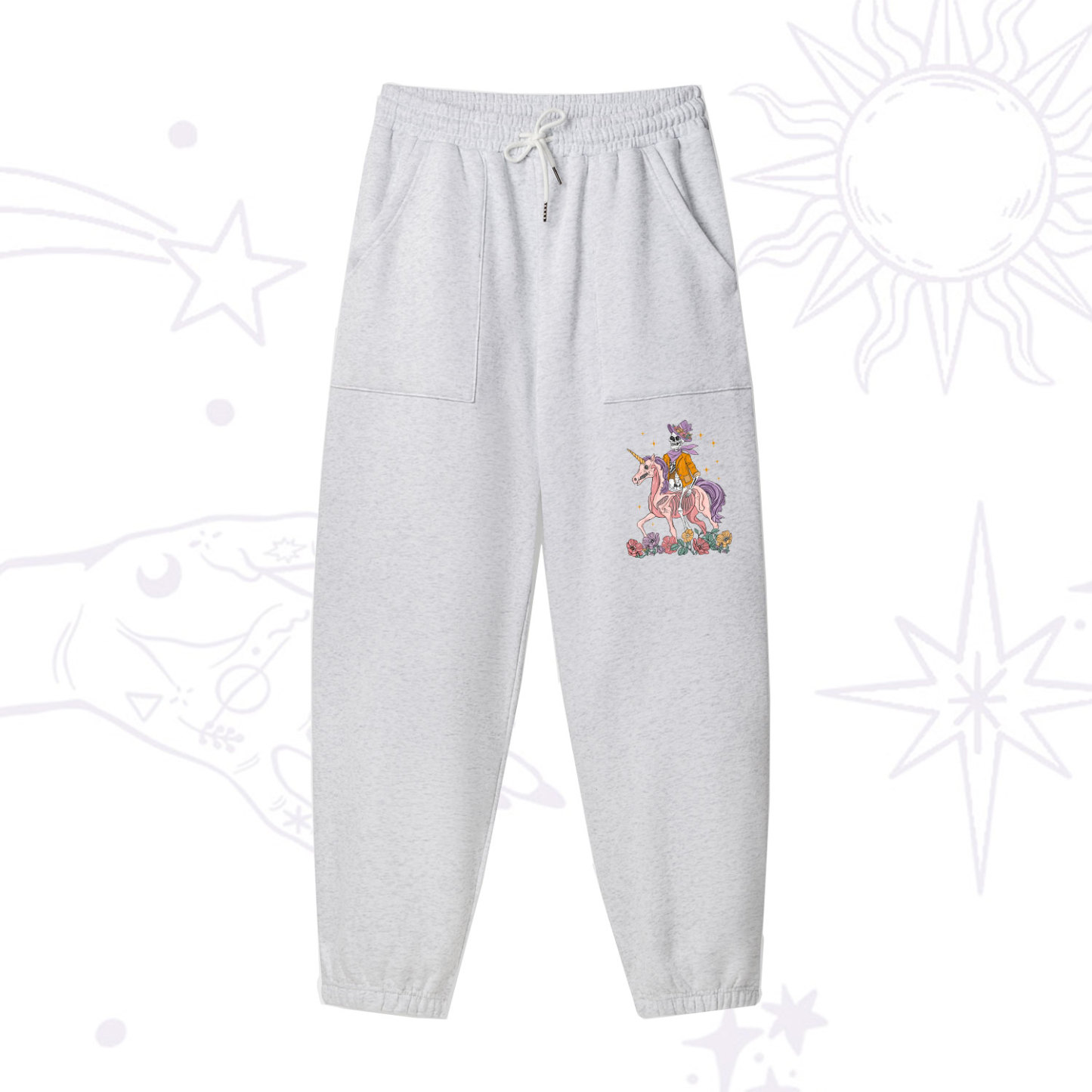 Purplehecate The Audacity Tarot Card Fleece Sweatpants