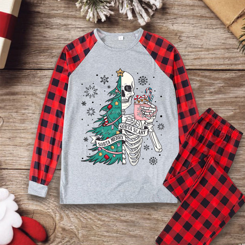 Purplehecate Sorta Merry Sorta Scary Christmas Pajamas