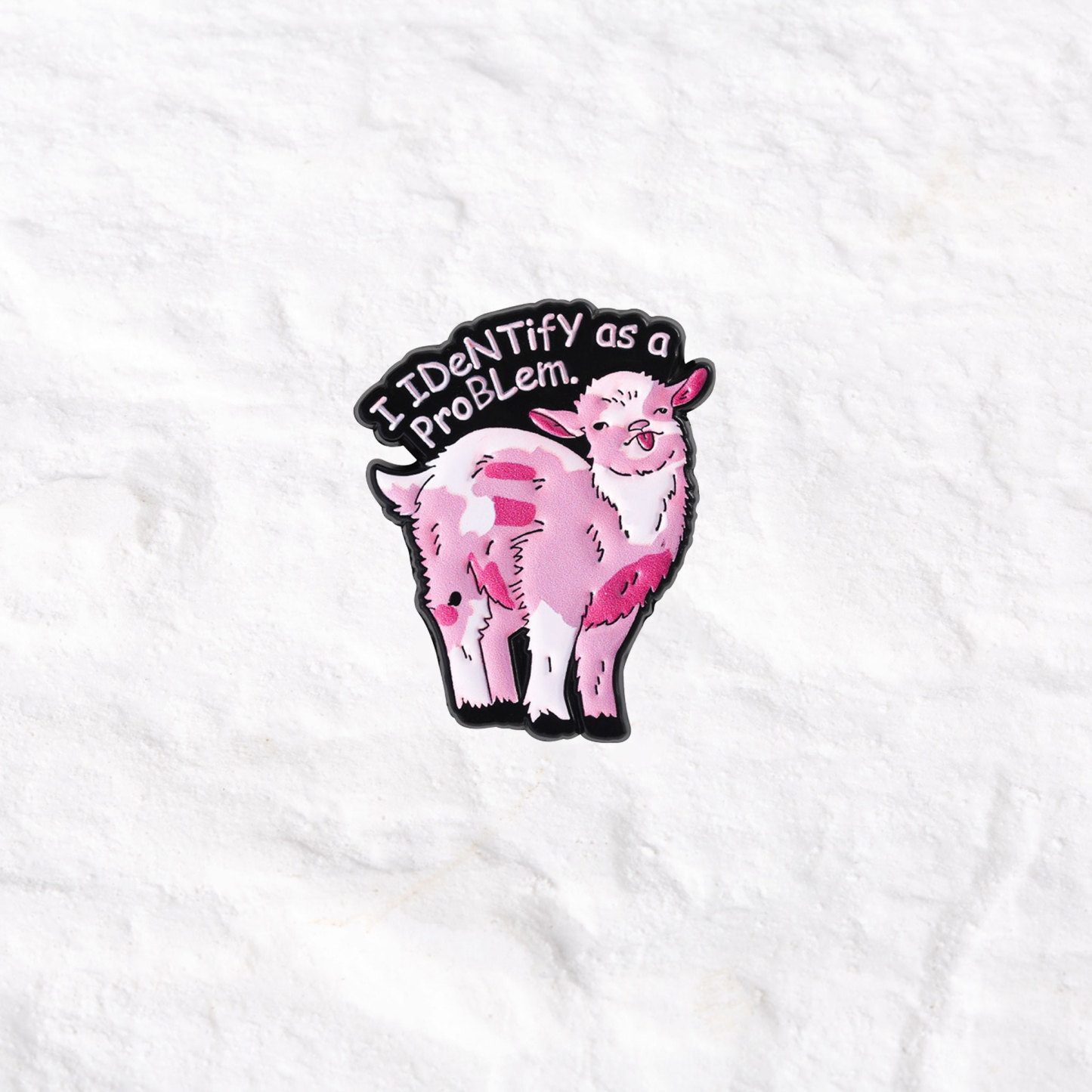 Purplehecate I Identify as a Problem Goat Pin