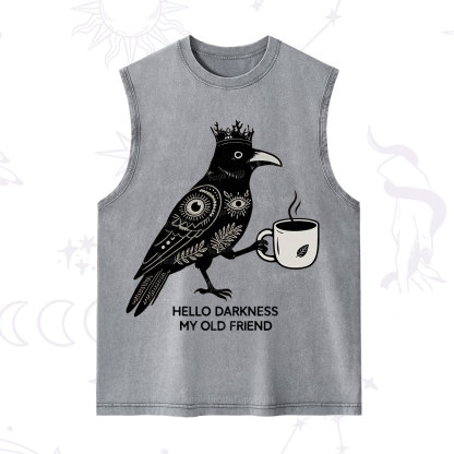 Purplehecate Hello Darkness My Old Friend Washed Tank