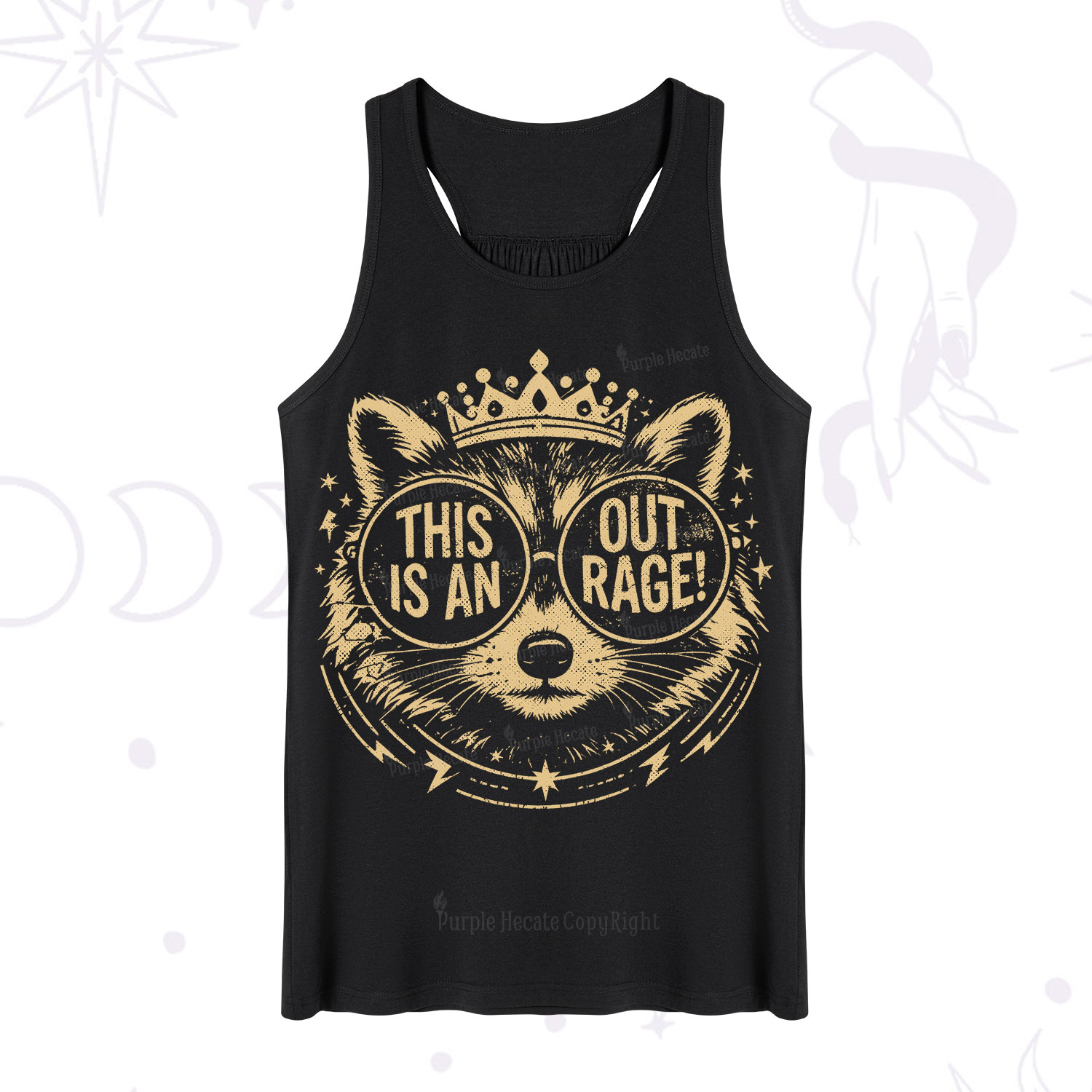 Purplehecate Royal Raccoon Rage Tank