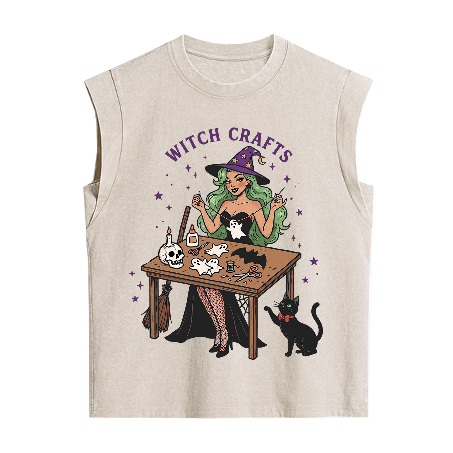 Purplehecate Quirky Witch Crafts Vintage Washed Tank
