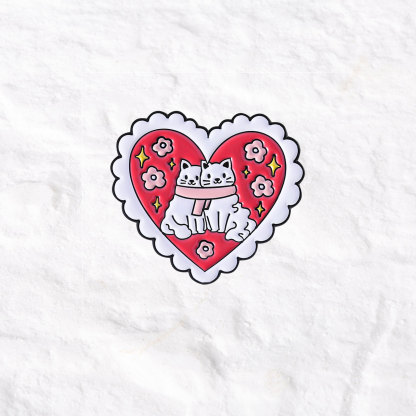 Purplehecate Purrfect Together Pin