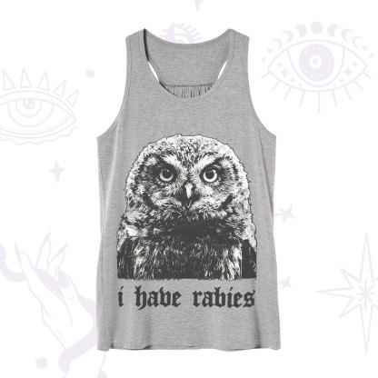 Purplehecate I Have Rabies Owl Tank
