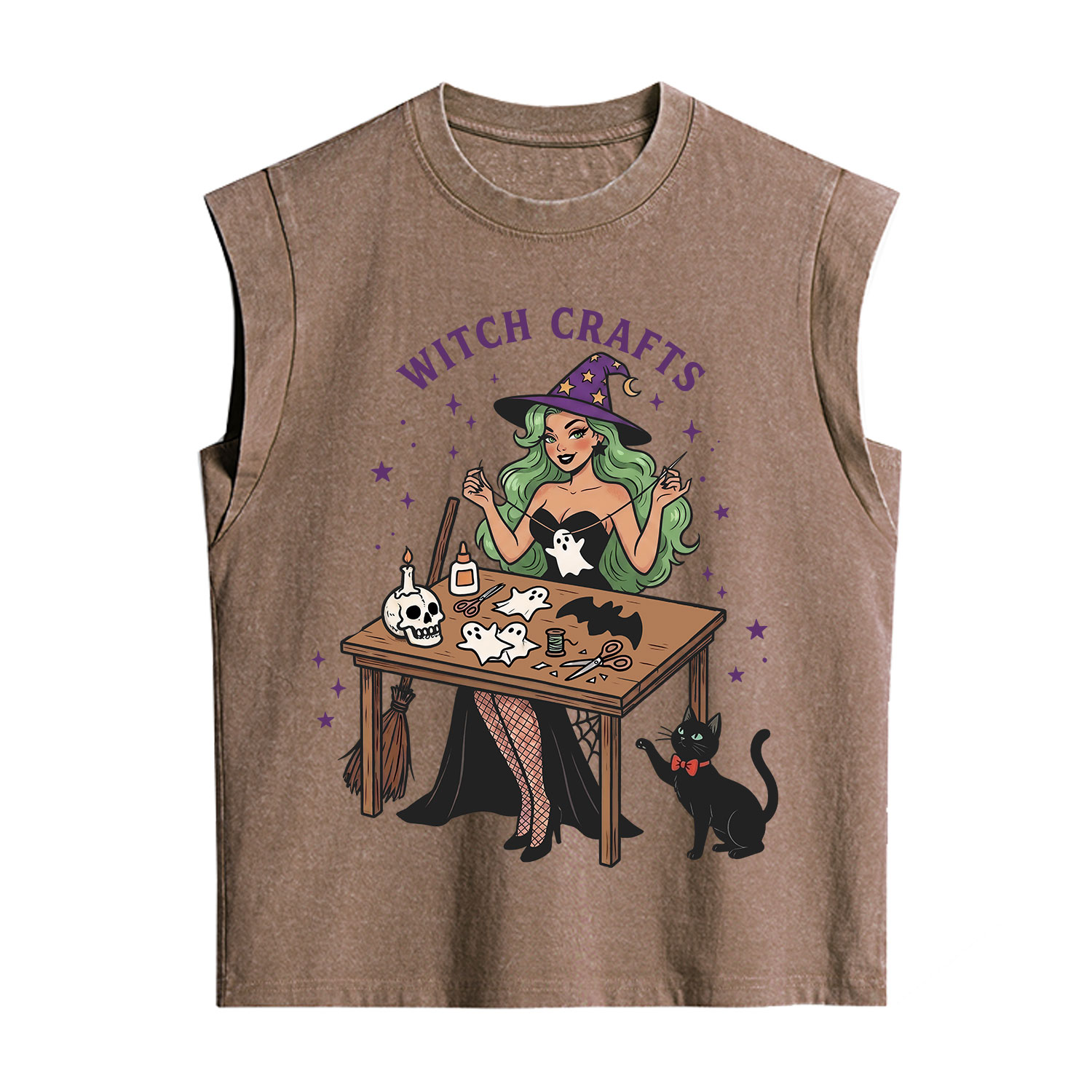 Purplehecate Quirky Witch Crafts Vintage Washed Tank