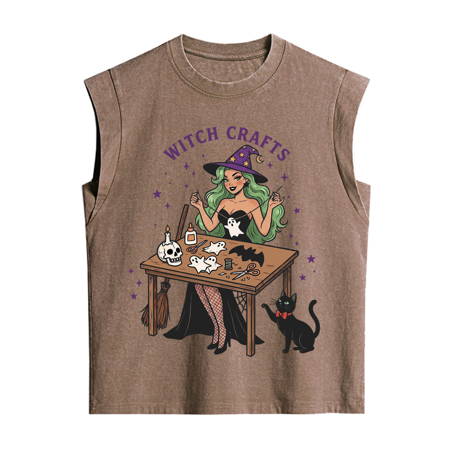 Purplehecate Quirky Witch Crafts Vintage Washed Tank