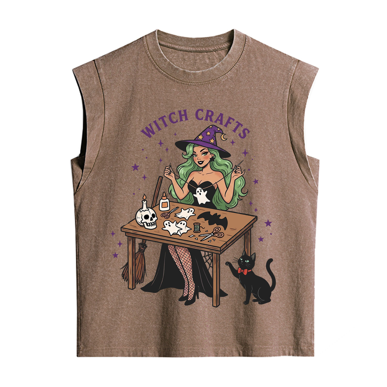 Purplehecate Quirky Witch Crafts Vintage Washed Tank