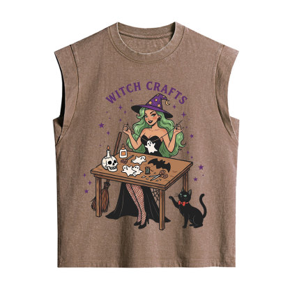 Purplehecate Quirky Witch Crafts Vintage Washed Tank