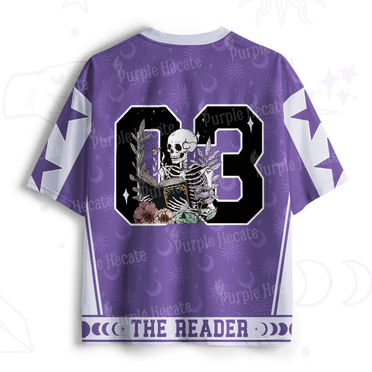 Purplehecate The Reader Skeleton Mesh Jersey