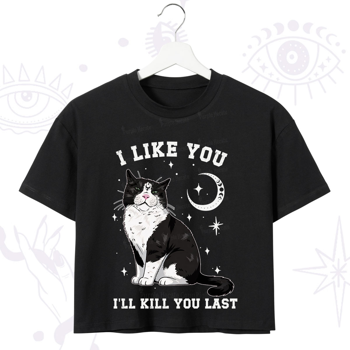 Purplehecate I Like You I'll Kill You Last Crop T-Shirt