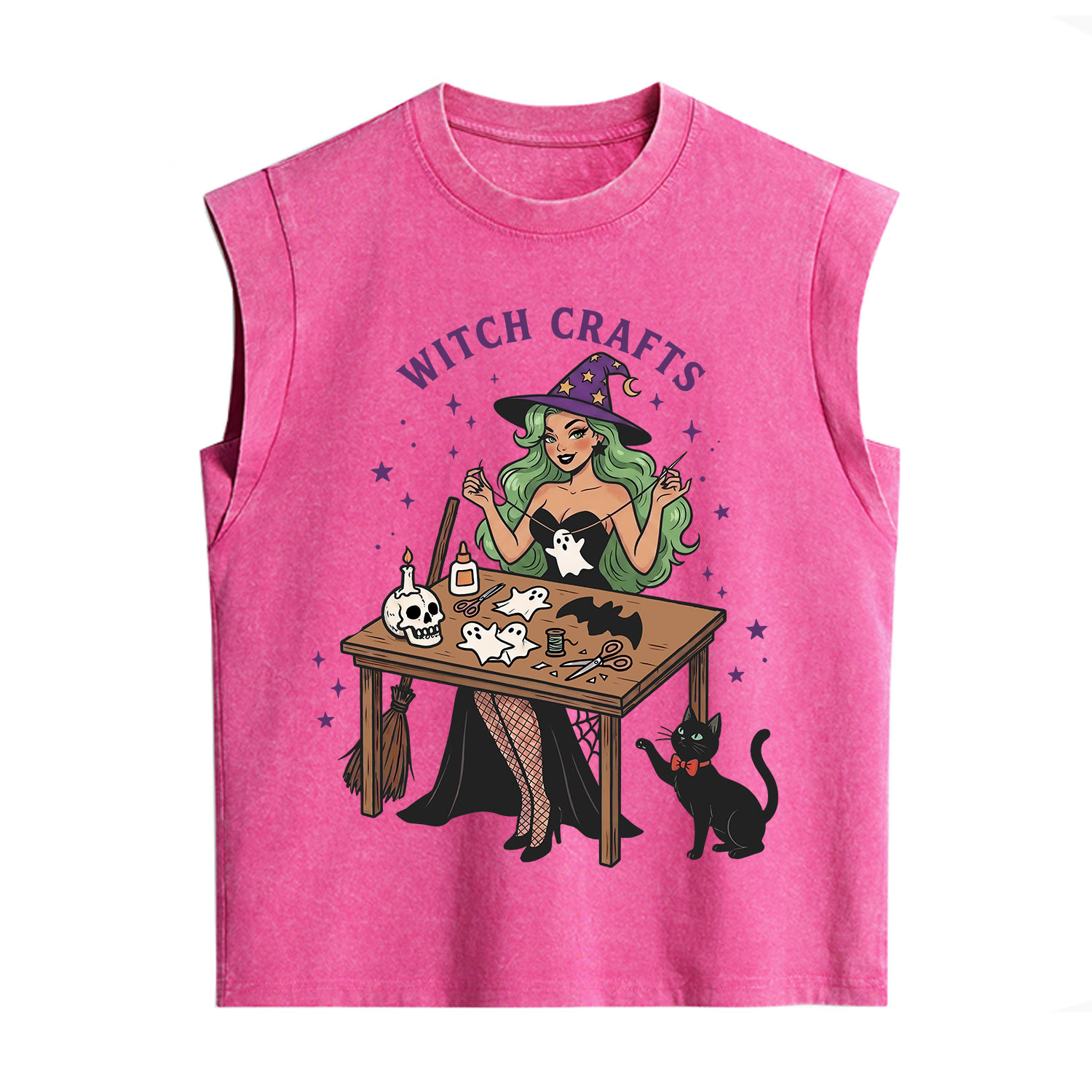 Purplehecate Quirky Witch Crafts Vintage Washed Tank