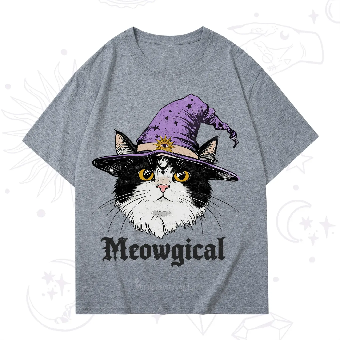 Purplehecate Meowgical Witch Cat T-Shirt