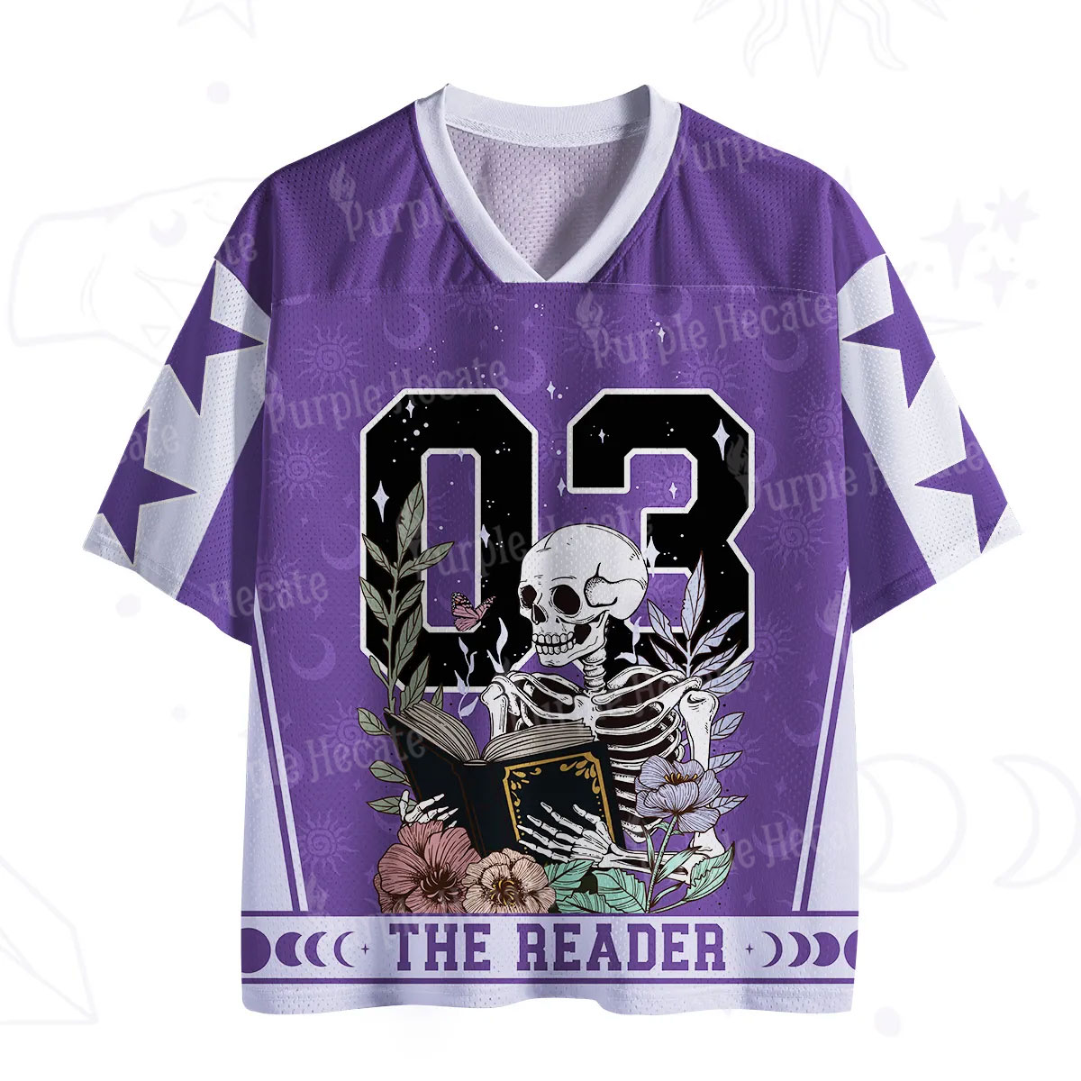 Purplehecate The Reader Skeleton Mesh Jersey