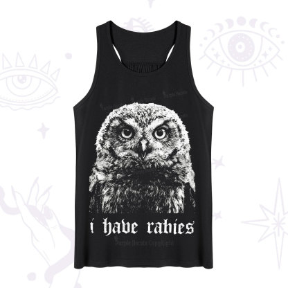 Purplehecate I Have Rabies Owl Tank