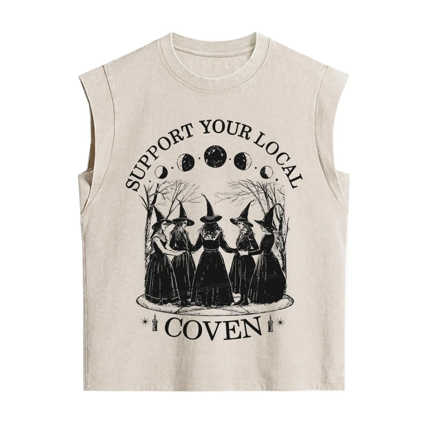 Purplehecate Support Your Local Coven Vintage Washed Tank