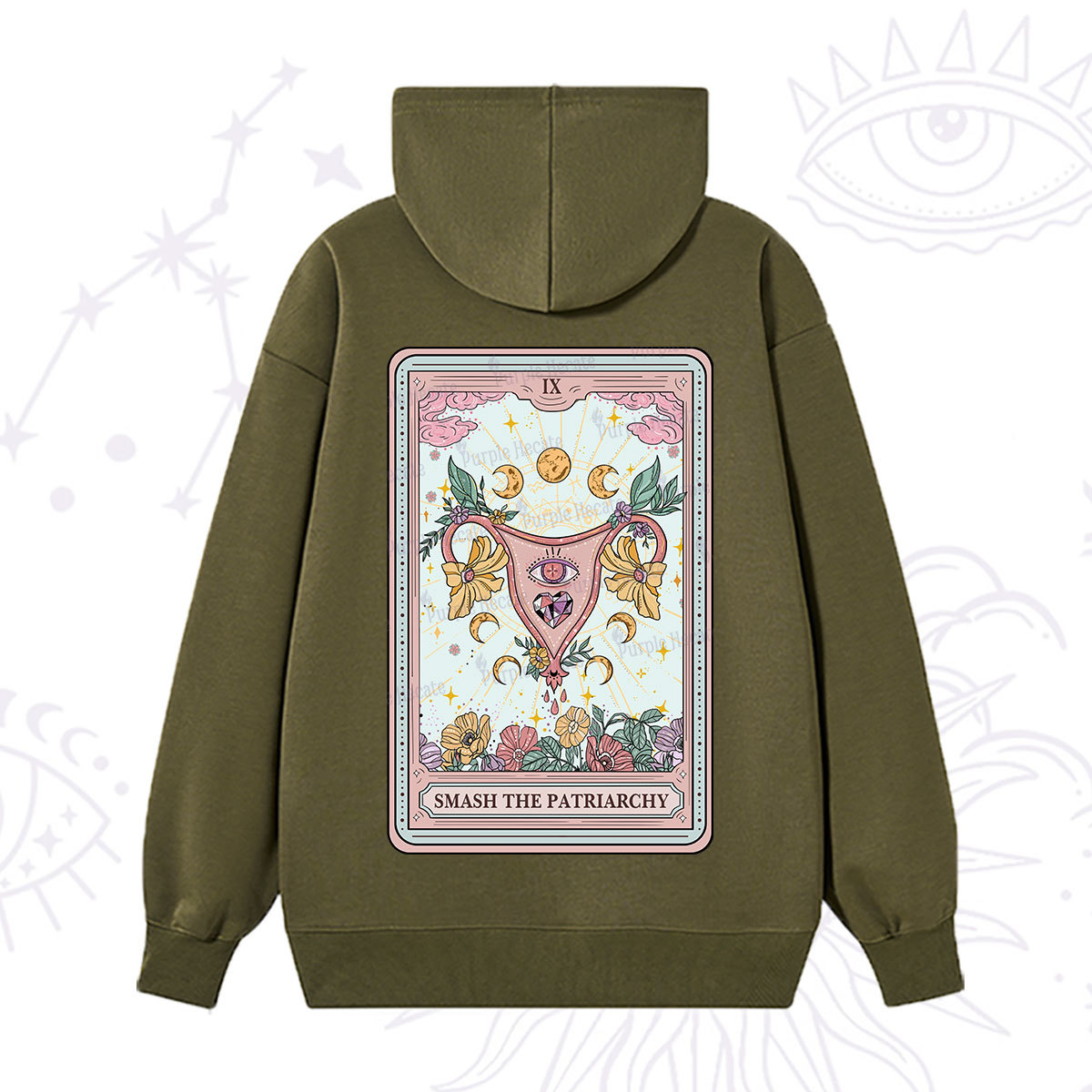 Purplehecate The Smash the Patriarchy Tarot Hoodie