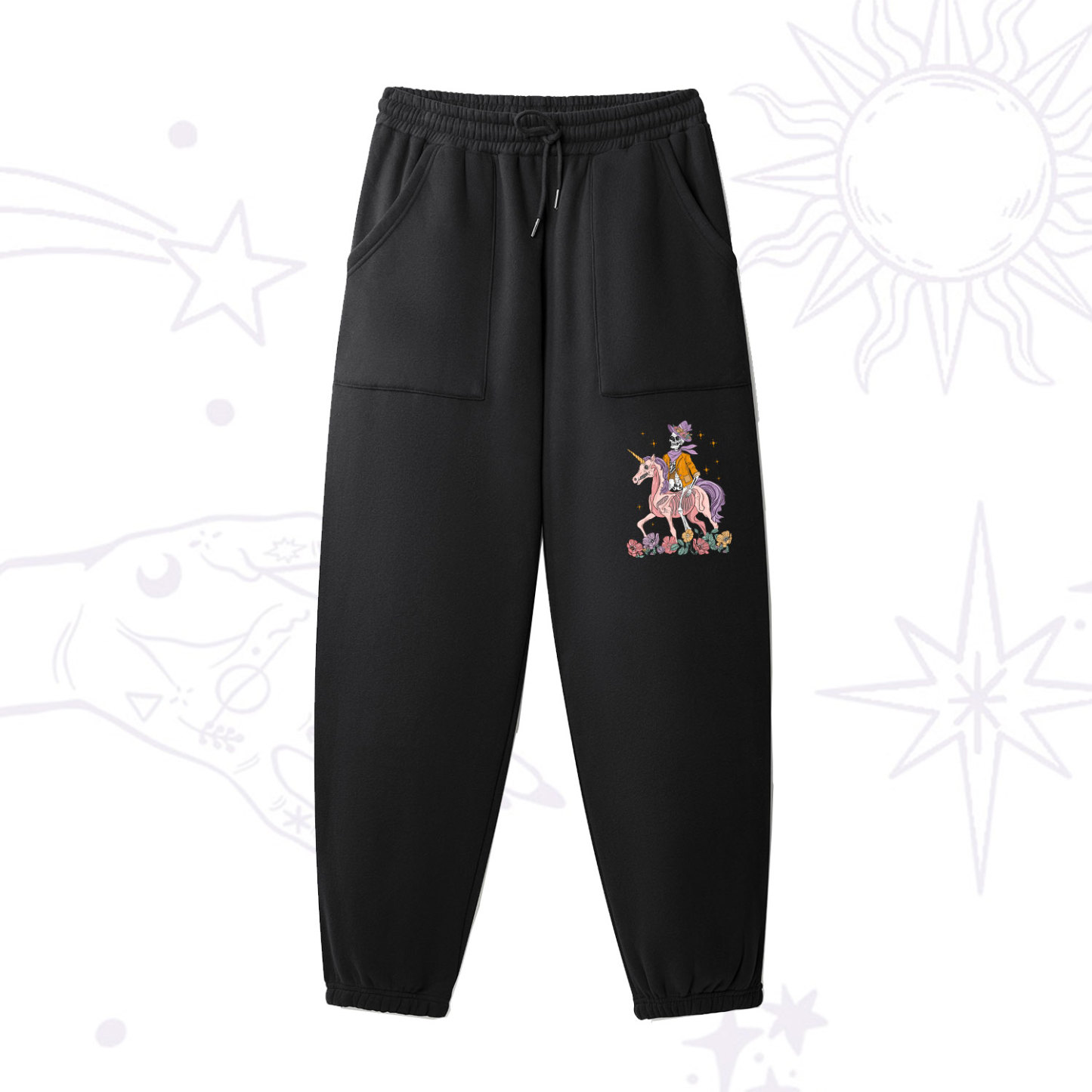 Purplehecate The Audacity Tarot Card Fleece Sweatpants