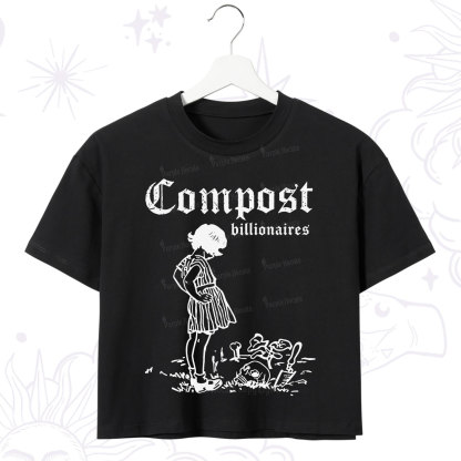 Purplehecate Compost the Greed Crop T-Shirt