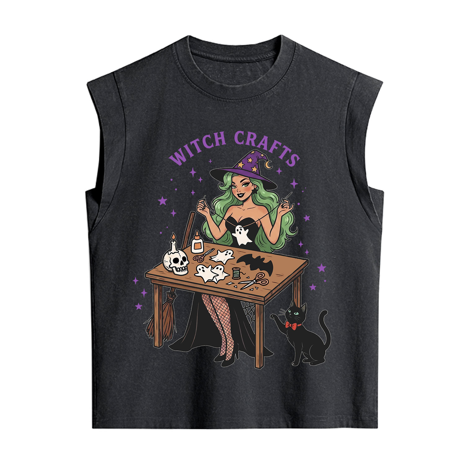Purplehecate Quirky Witch Crafts Vintage Washed Tank