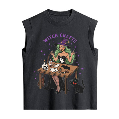 Purplehecate Quirky Witch Crafts Vintage Washed Tank