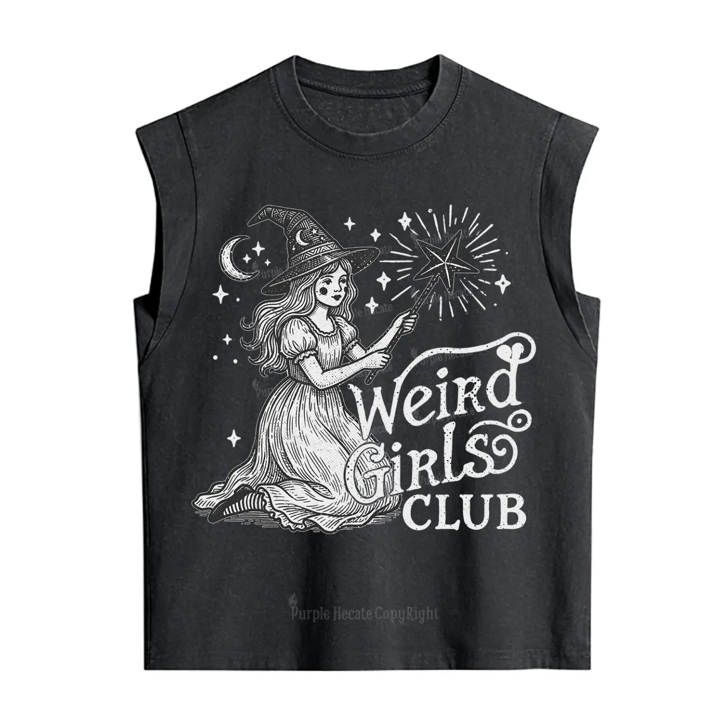 Purplehecate Weird Girls Club Vintage Washed Tank