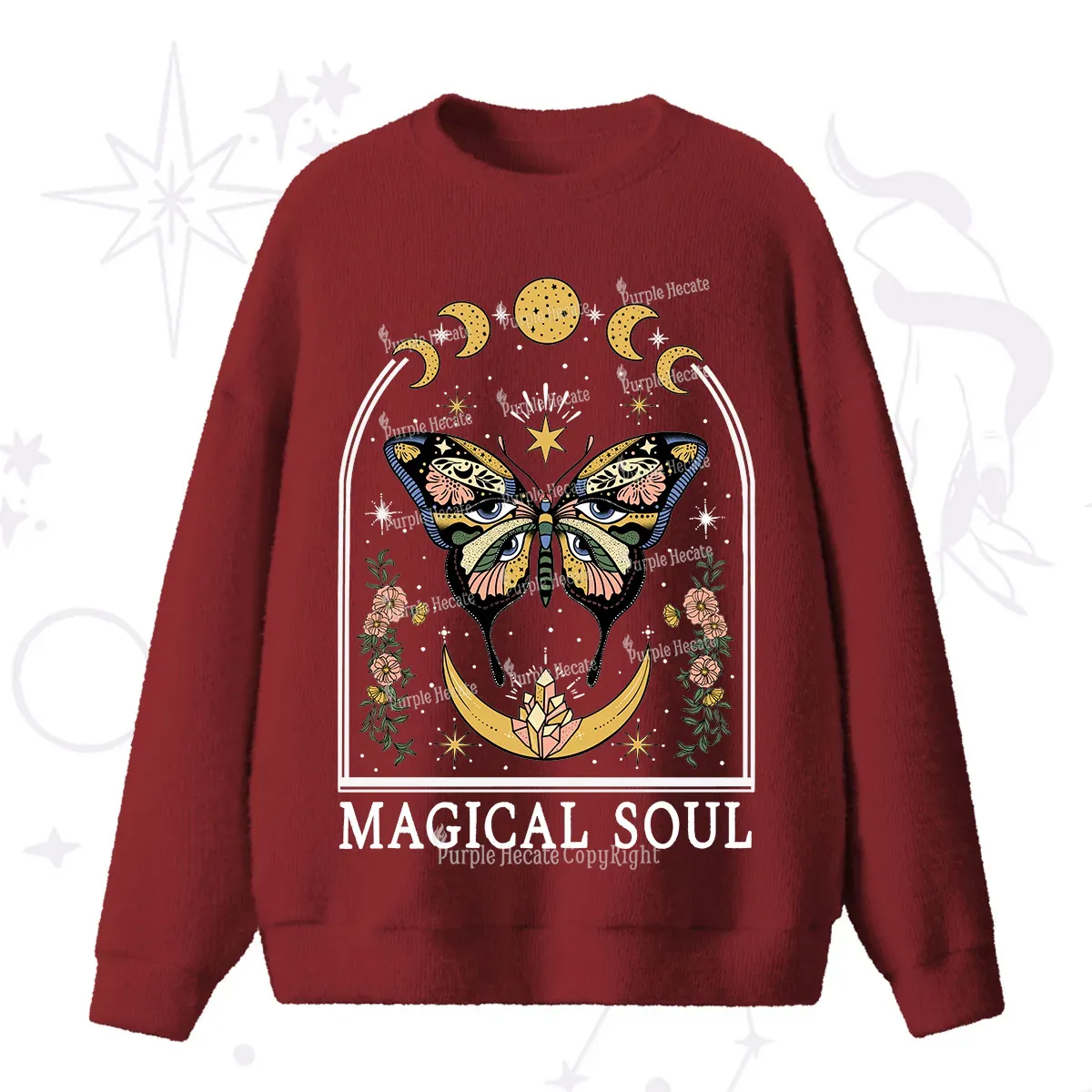 Purplehecate Magical Soul Fuzzy Ugly Sweater