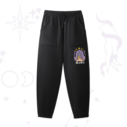 Purplehecate Gothic Mama Rainbow Fleece Sweatpants