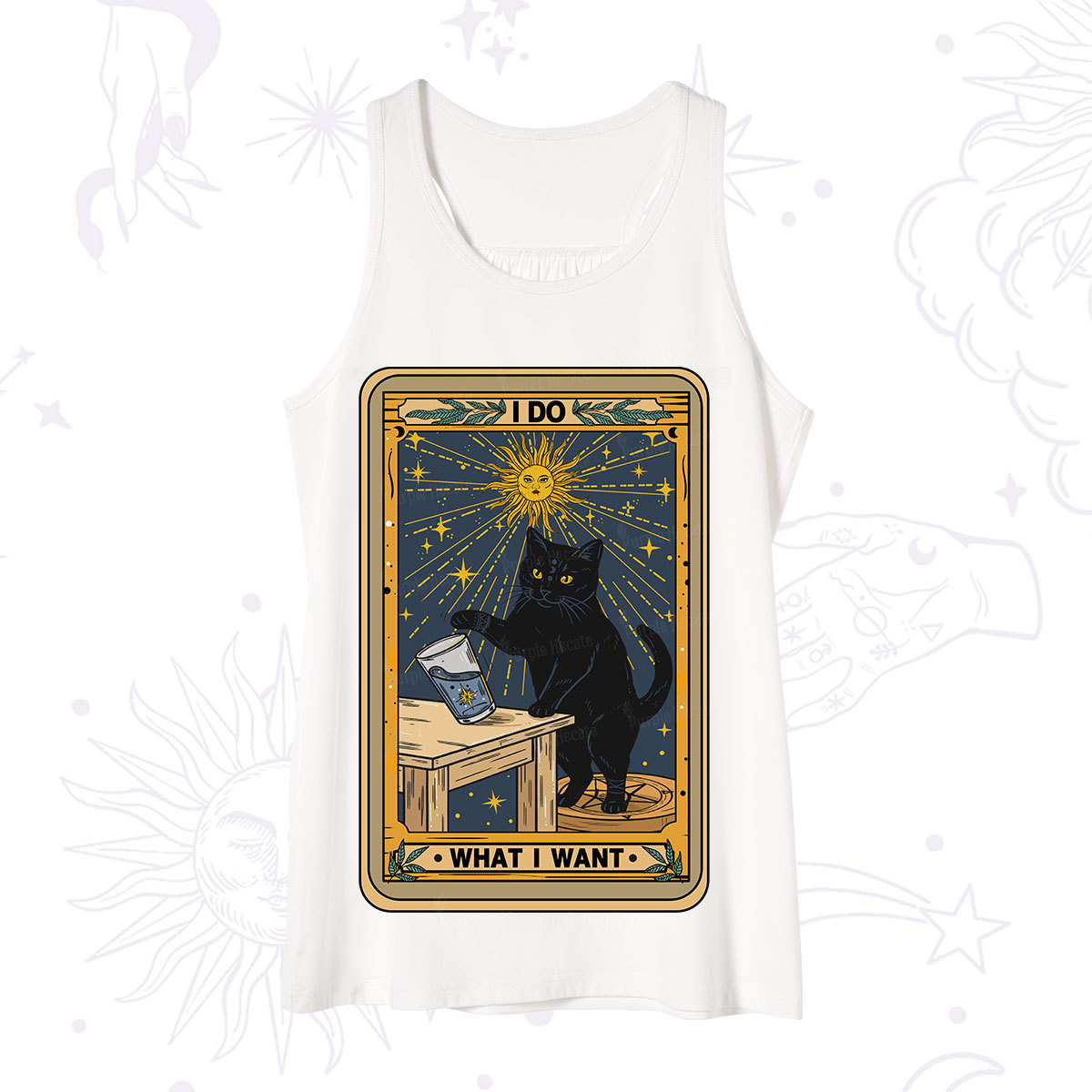 Purplehecate I Do What I Want Cats Tank