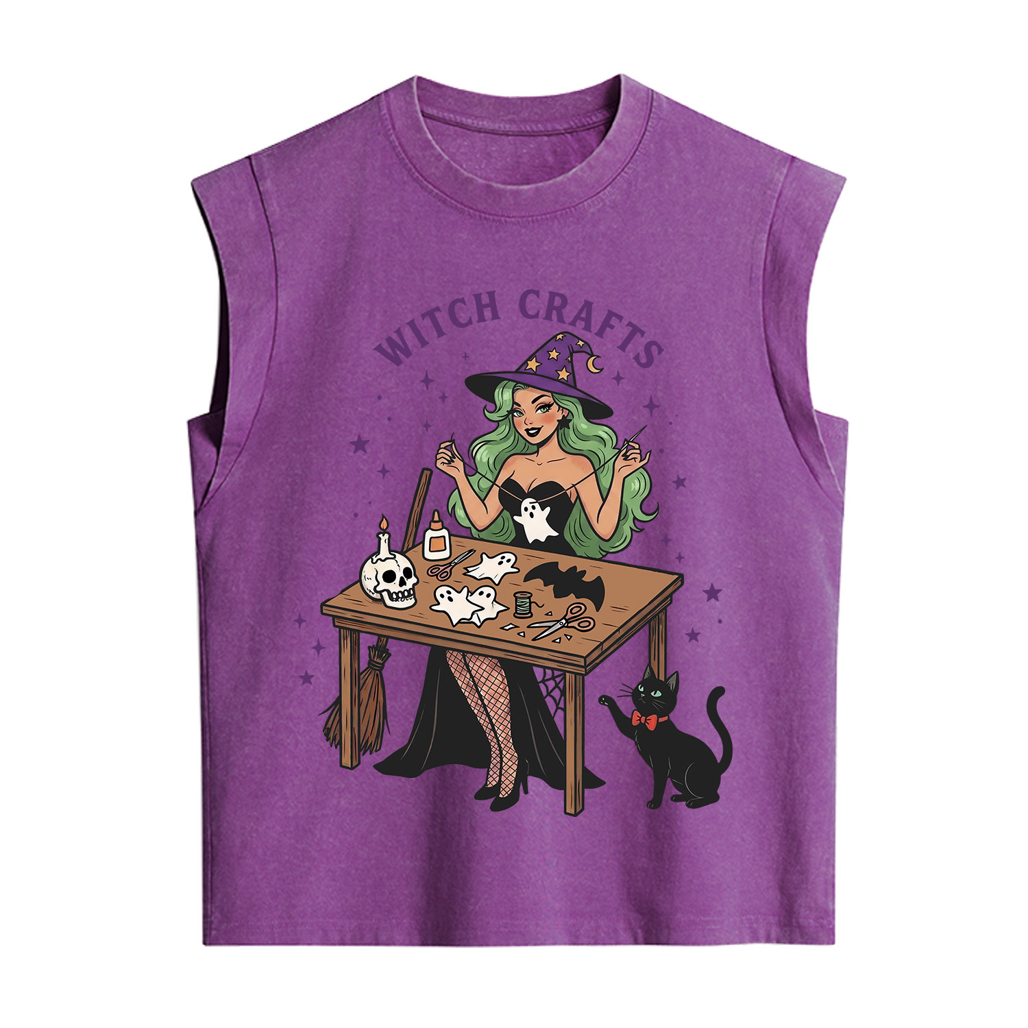 Purplehecate Quirky Witch Crafts Vintage Washed Tank