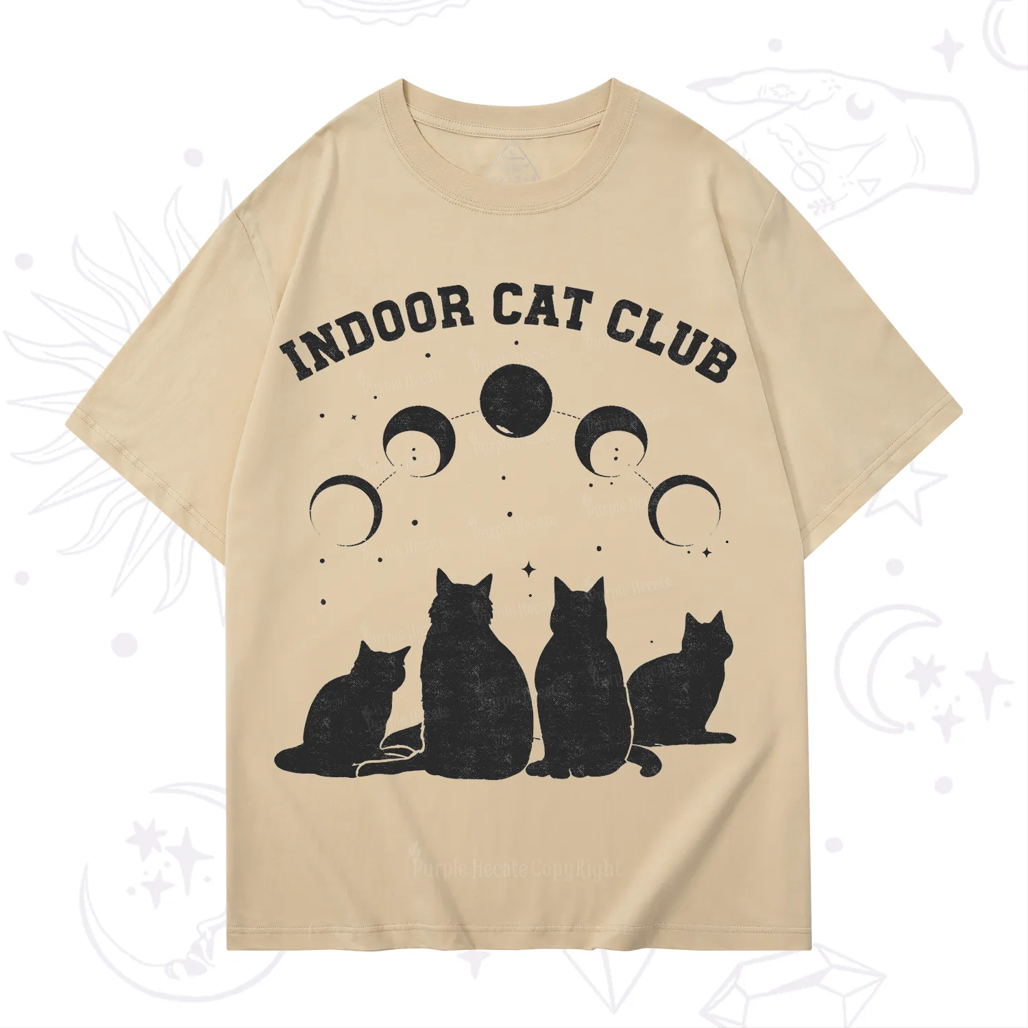 Purplehecate Indoor Cat Club T-Shirt
