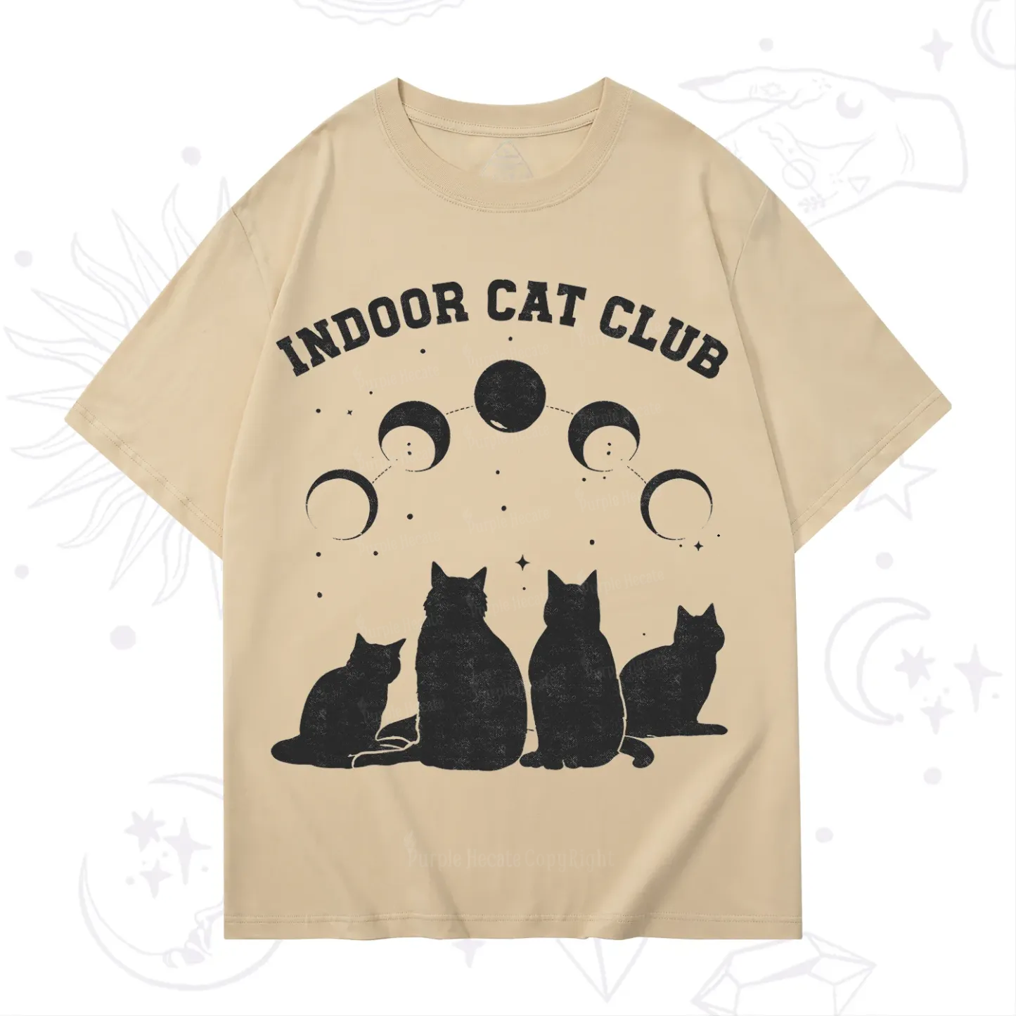 Purplehecate Indoor Cat Club T-Shirt