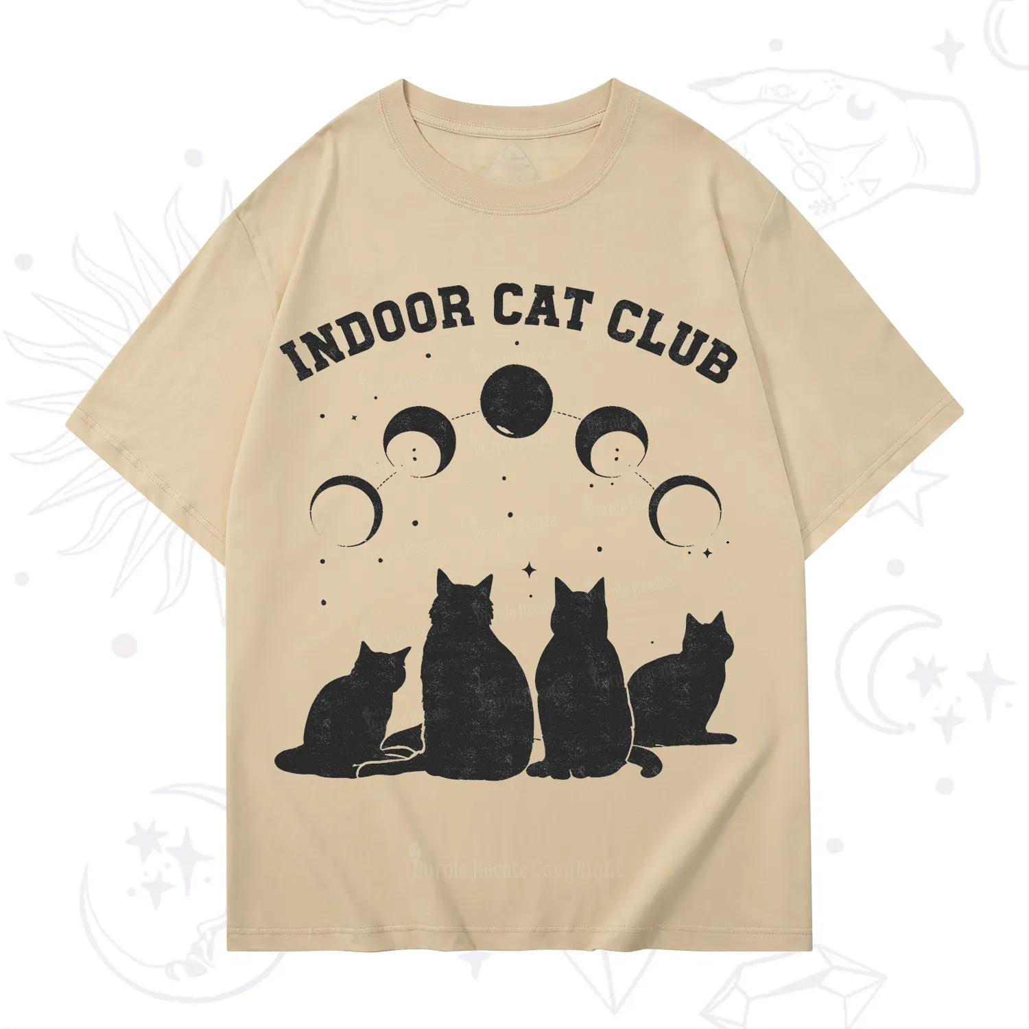 Purplehecate Indoor Cat Club T-Shirt