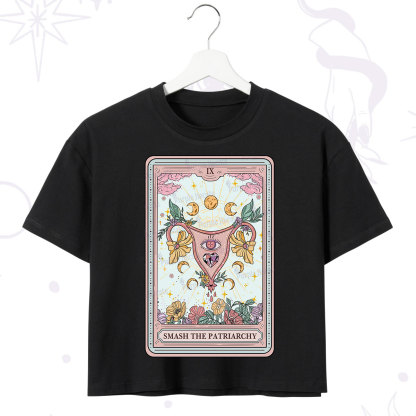 Purplehecate The Smash the Patriarchy Tarot Crop T-Shirt
