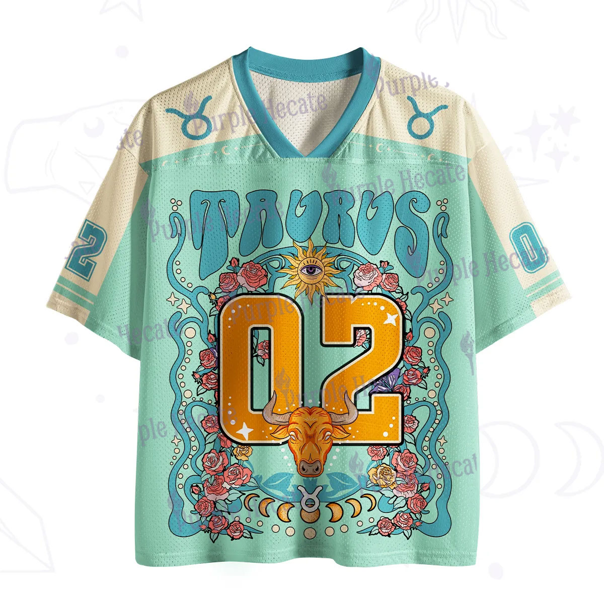 Purplehecate Taurus Spirit Zodiac Mesh Jersey