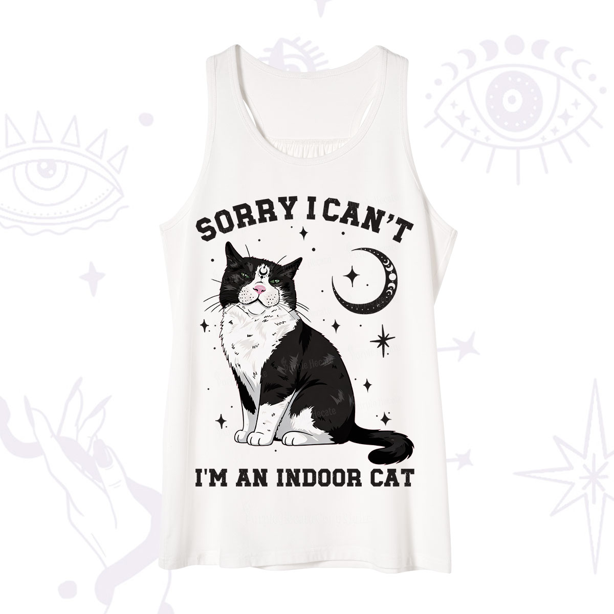 Purplehecate Sorry I Can't Go I'm an Indoor Cat Tank