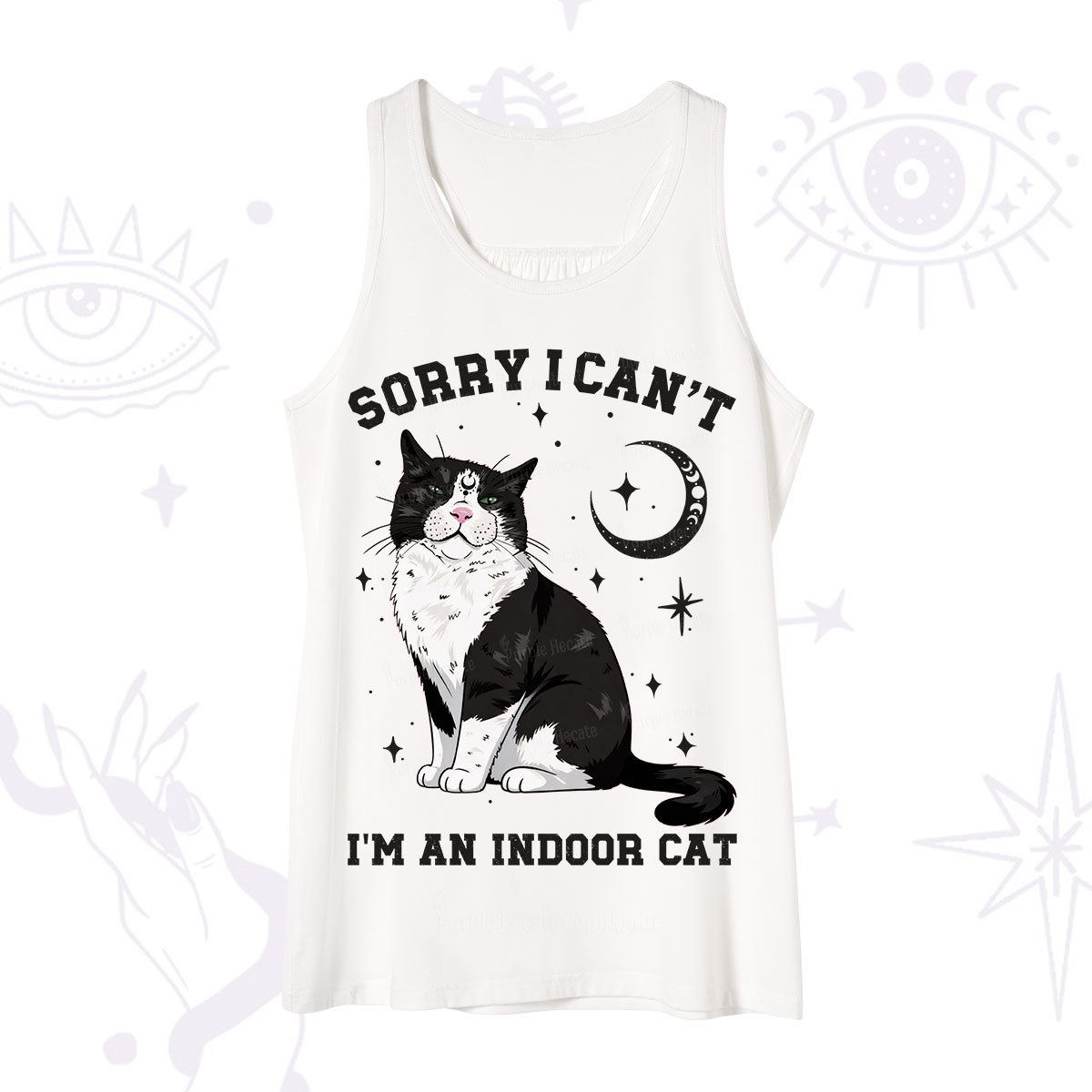 Purplehecate Sorry I Can't Go I'm an Indoor Cat Tank