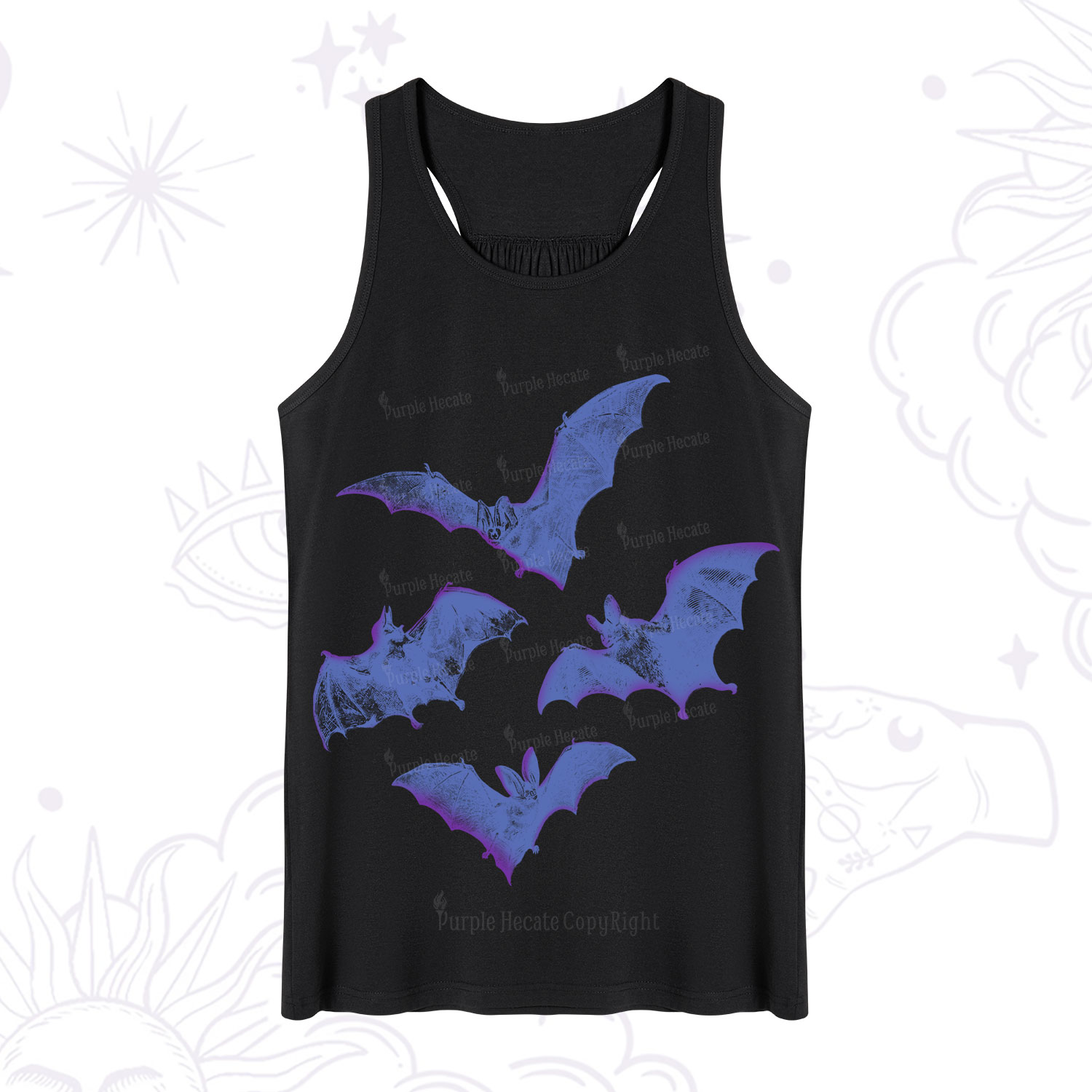 Purplehecate Vintage Bats Tank