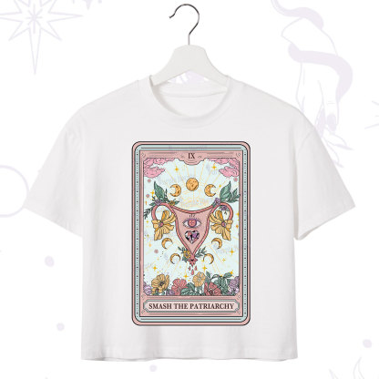 Purplehecate The Smash the Patriarchy Tarot Crop T-Shirt