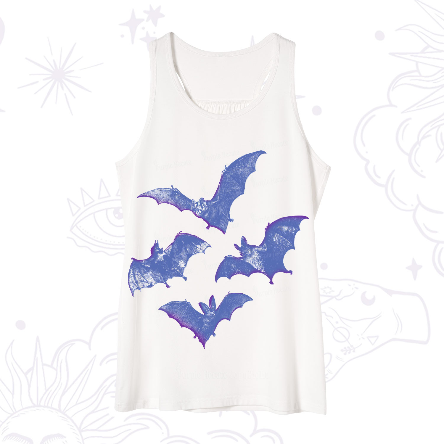 Purplehecate Vintage Bats Tank