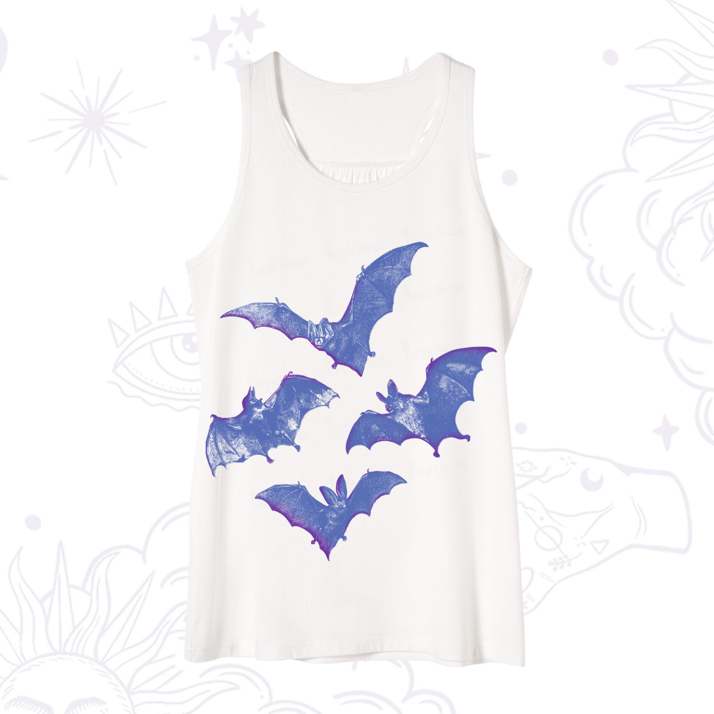 Purplehecate Vintage Bats Tank