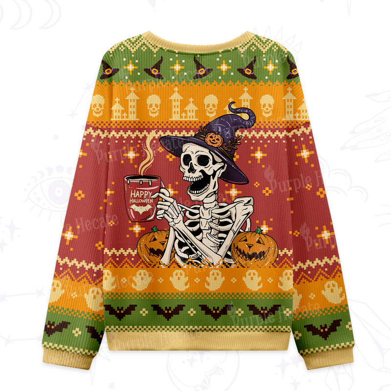 Purplehecate Happy Halloween Ugly Halloween Sweatshirts