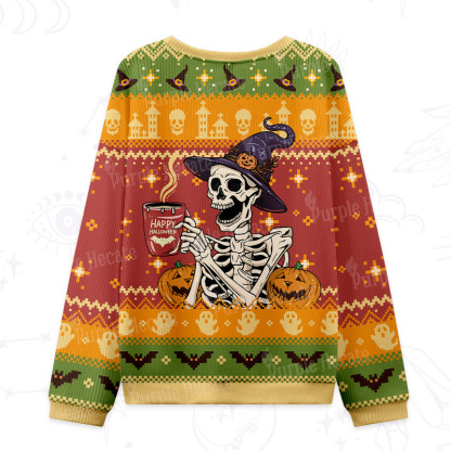 Purplehecate Happy Halloween Ugly Halloween Sweatshirts