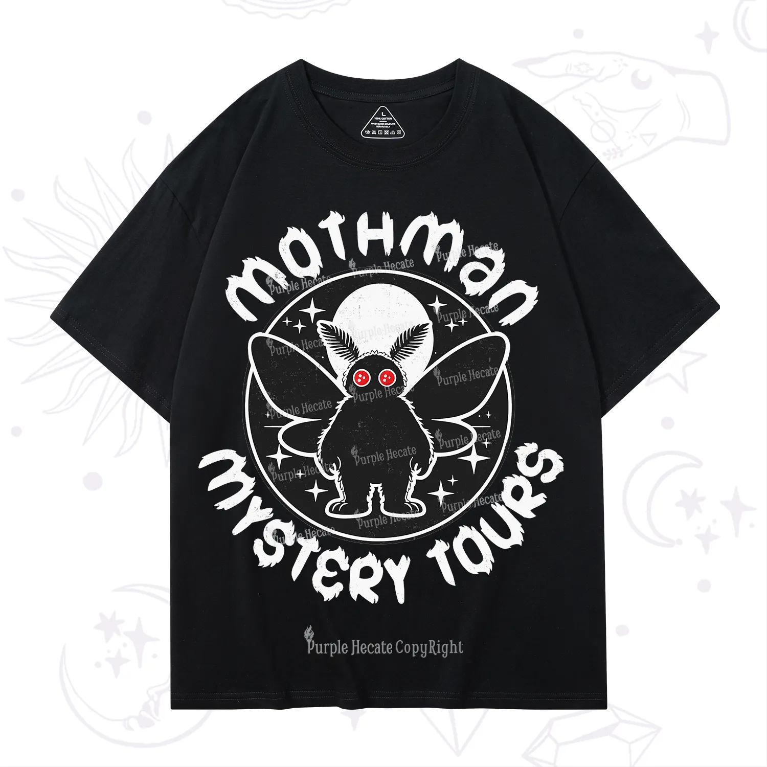 Purplehecate Mothman Mystery Tours T-Shirt