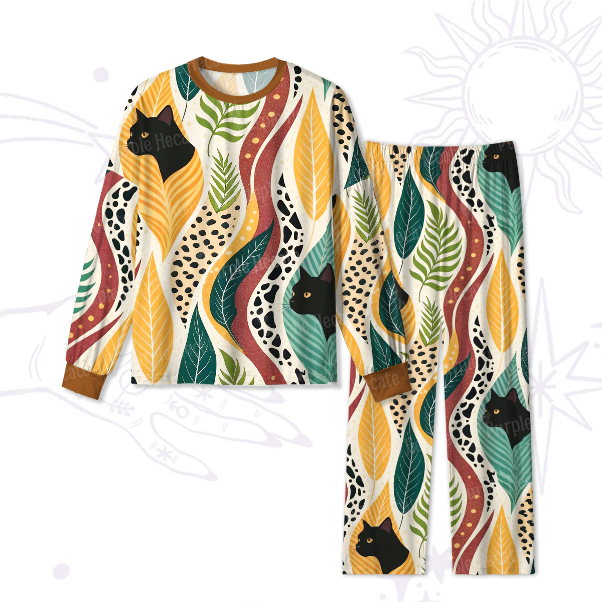 Purplehecate Mystic Forest Cat Pajamas