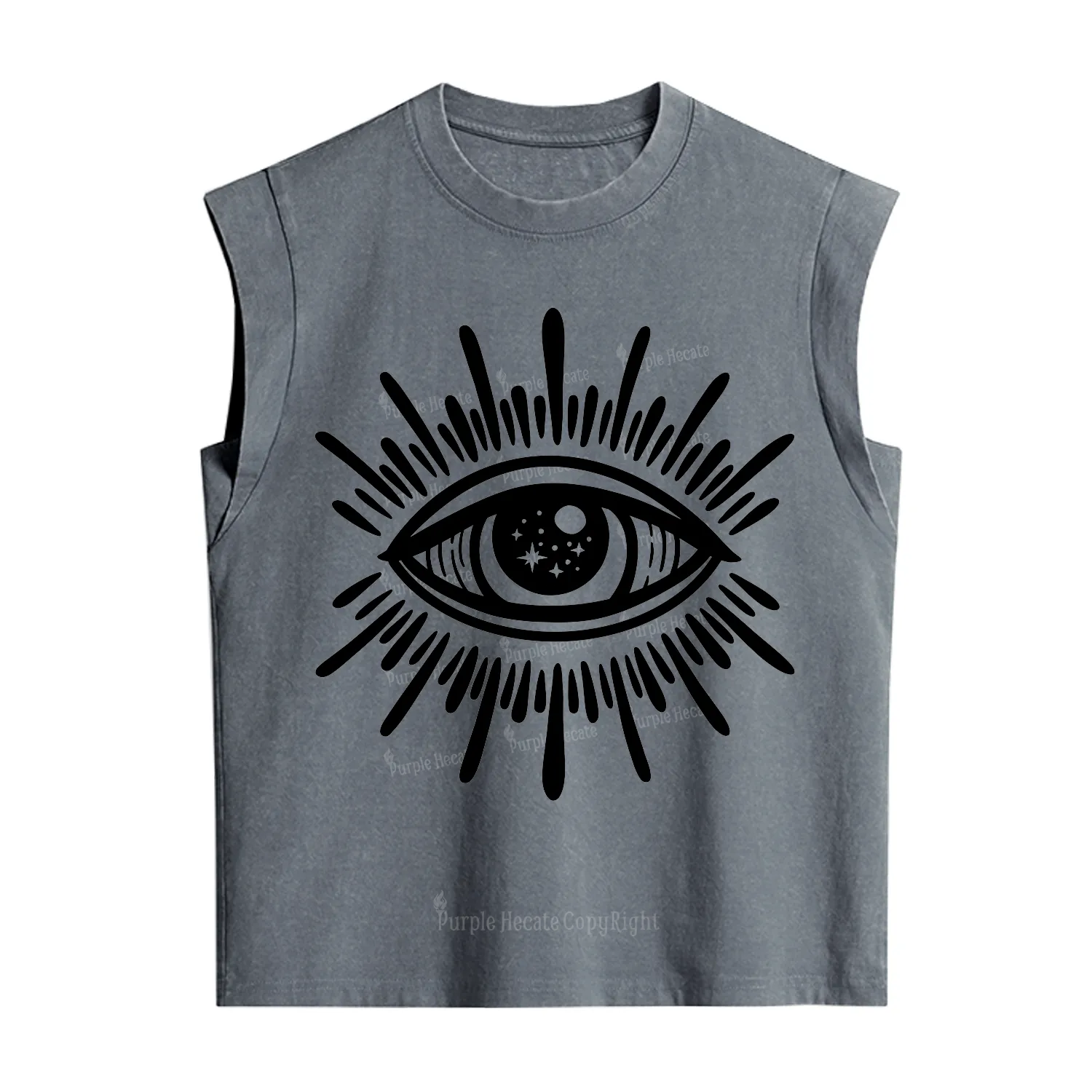 Purplehecate Evil Eye Vintage Washed Tank