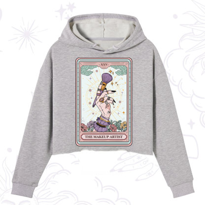Purplehecate The Makeup Artist Tarot Crop Hoodie