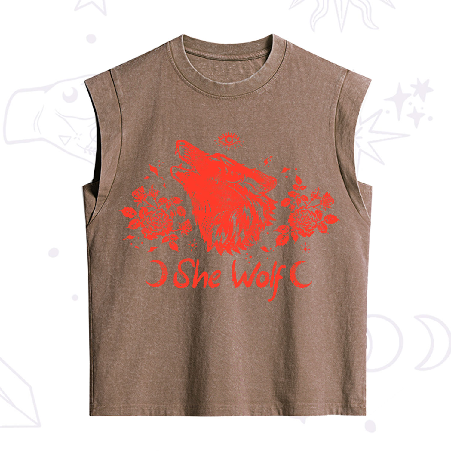 Purplehecate She Wolf Vintage Washed Tank